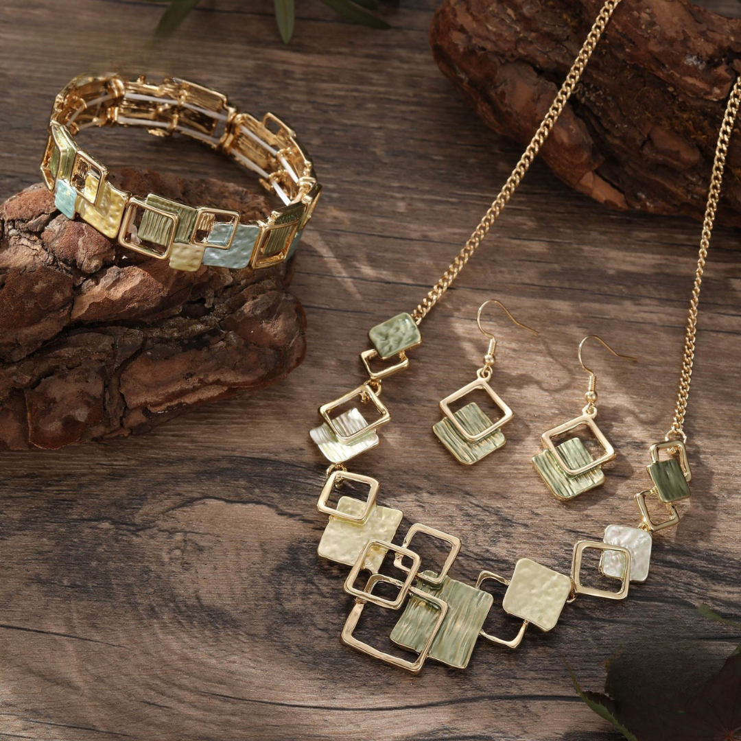 Celestine™ | Gold Geometric Set 2