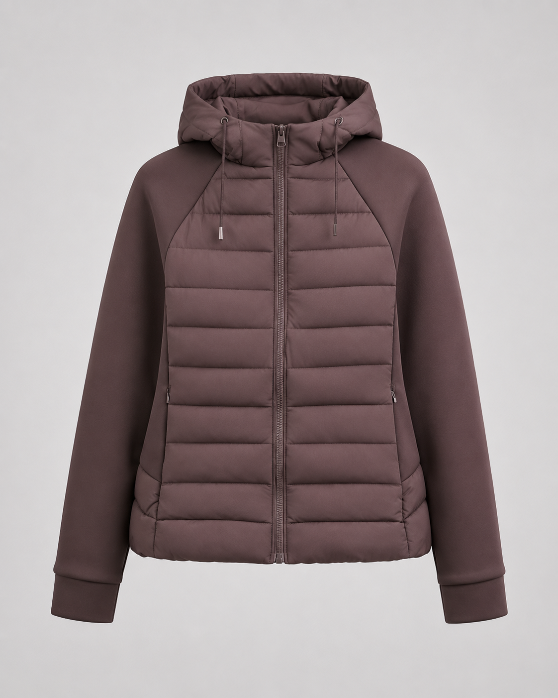 Hermina | Hooded Quilted Puffer Jacket with Zip Front for Women