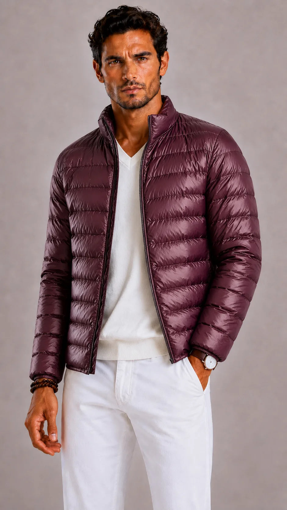 Aaron | Quilted Hooded Puffer Jacket for Men