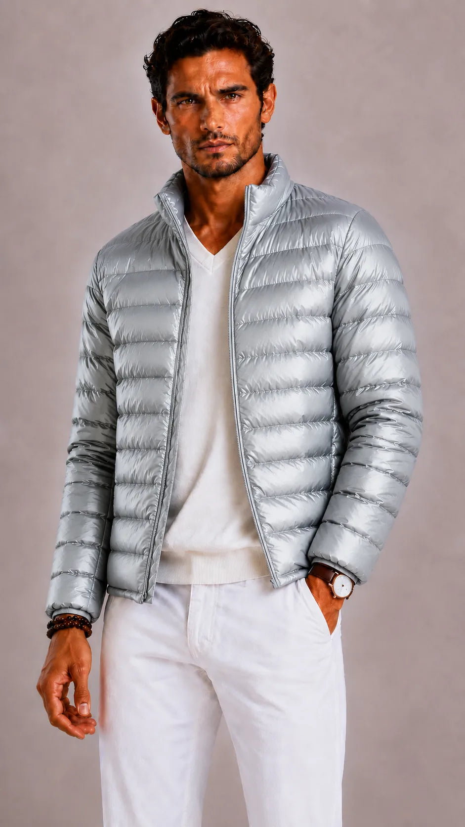 Aaron | Quilted Hooded Puffer Jacket for Men