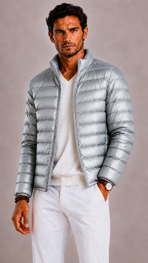 Aaron | Quilted Hooded Puffer Jacket for Men