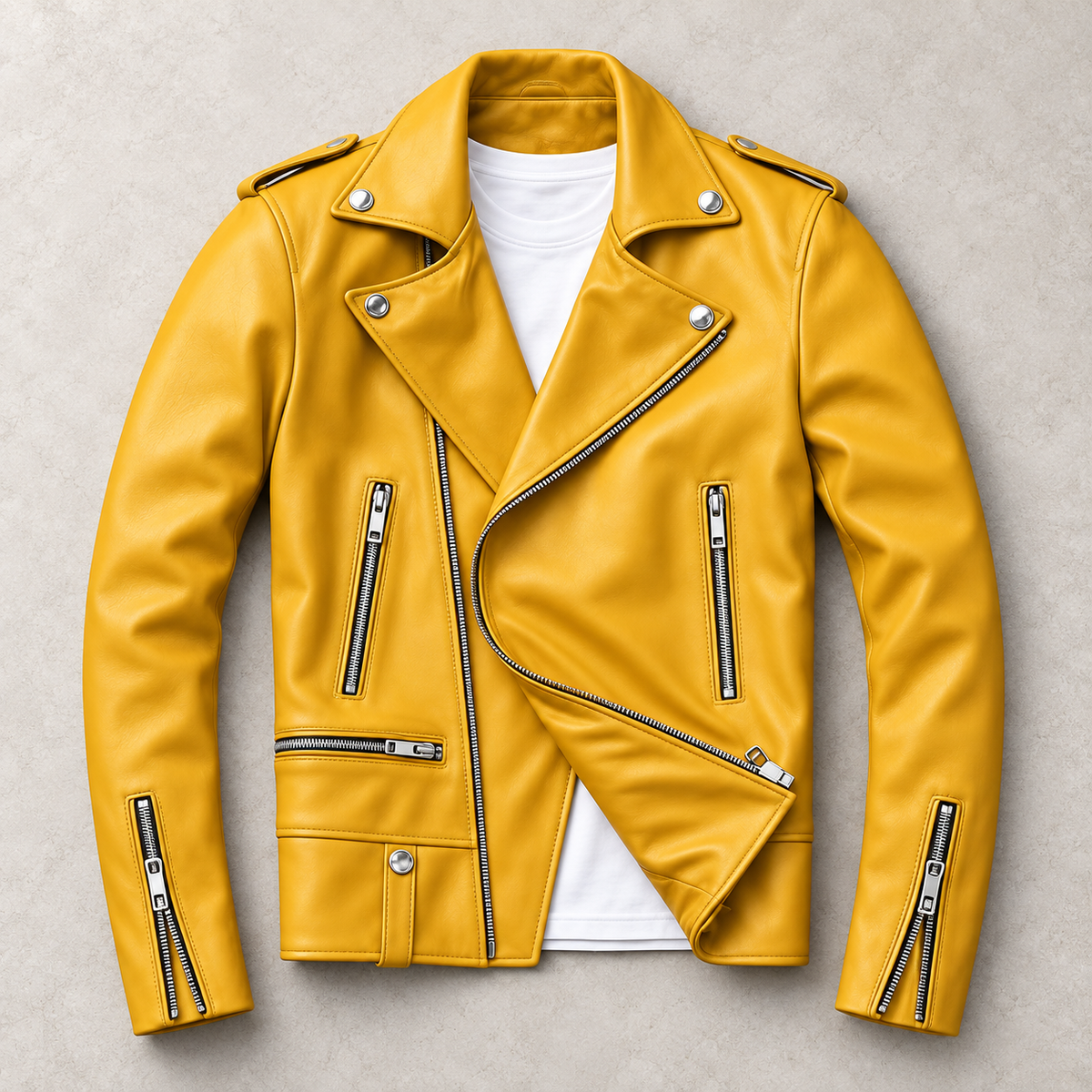 Donovan Leather Jacket | Asymmetric Zip Moto Style for Men