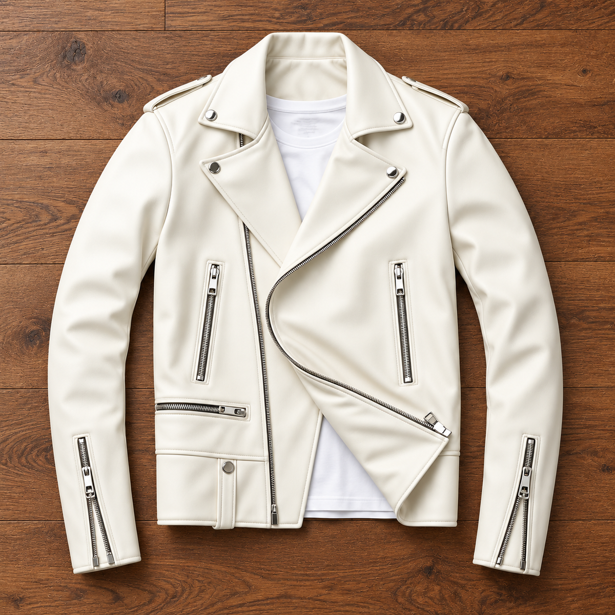 Donovan Leather Jacket | Asymmetric Zip Moto Style for Men
