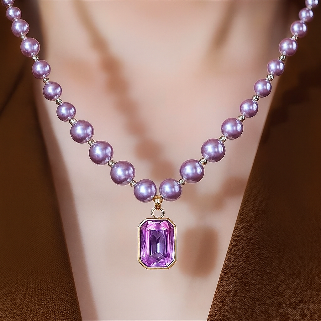 Clémence™ | Sparkling Pearl Necklace 0