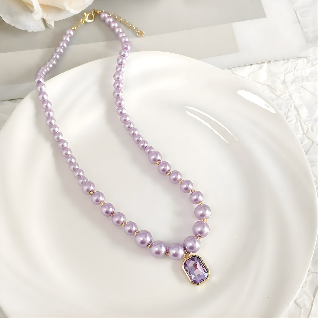 Clémence™ | Sparkling Pearl Necklace 4