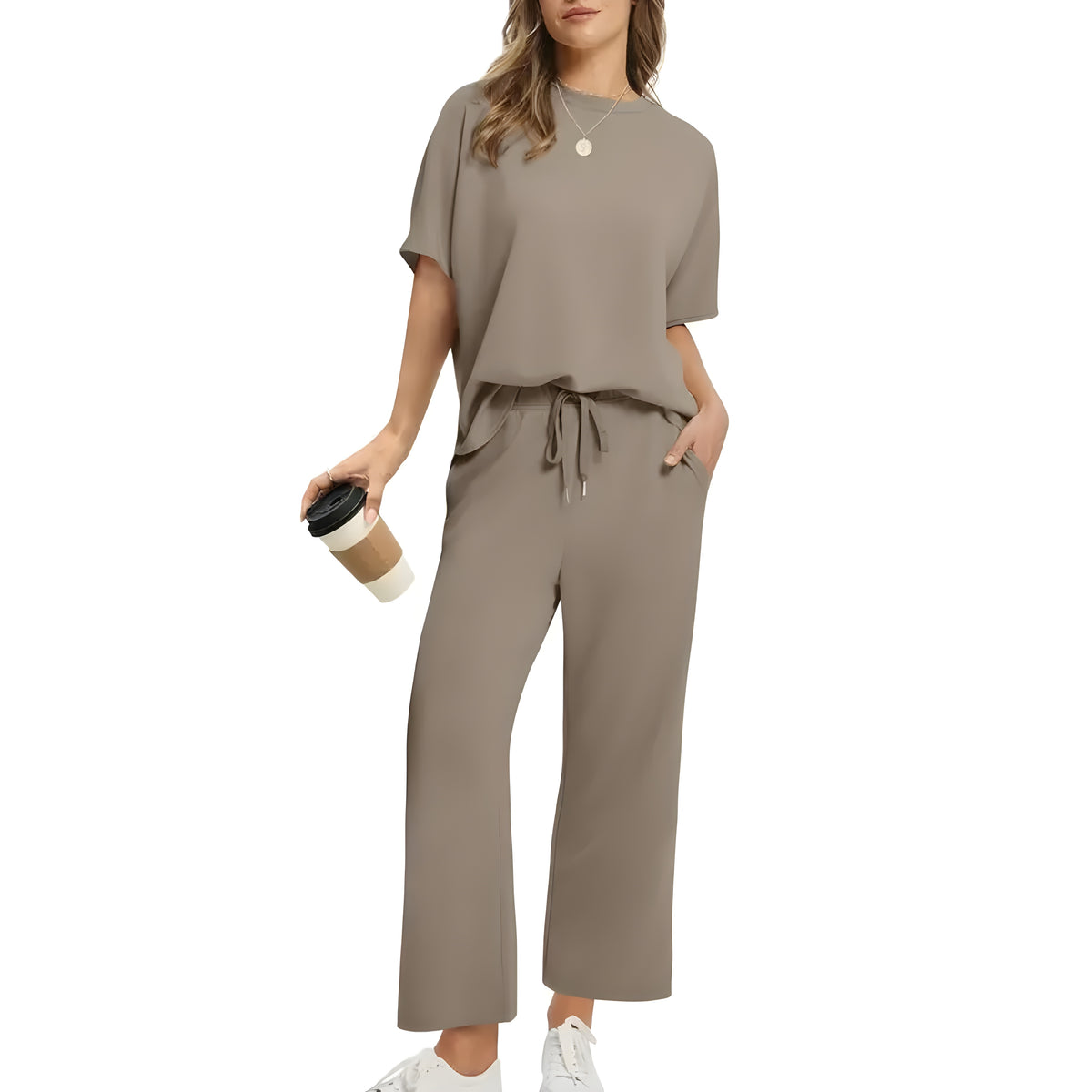 Amirah | Women's Lounge Set with Pockets, Relaxed-Fit