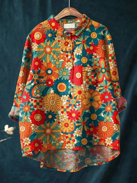 Dahlia - Retro Bloom Shirt
