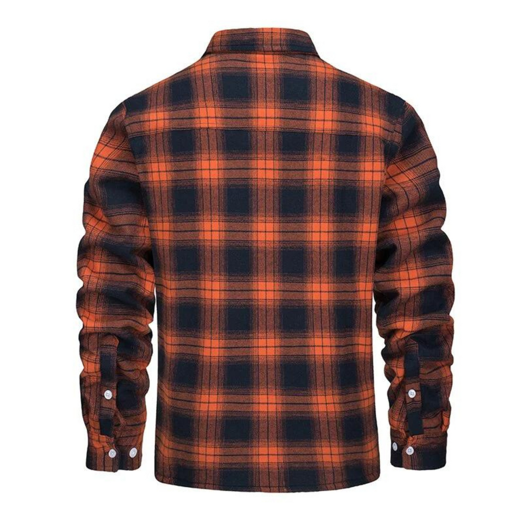 Arthur | Plaid Fleece-Lined Zip-Up Cardigan for Men