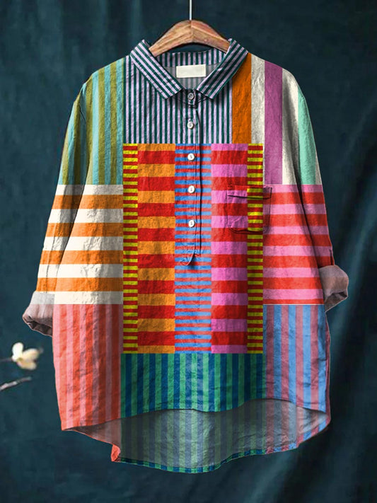 Diana - Vibrant Lines Shirt