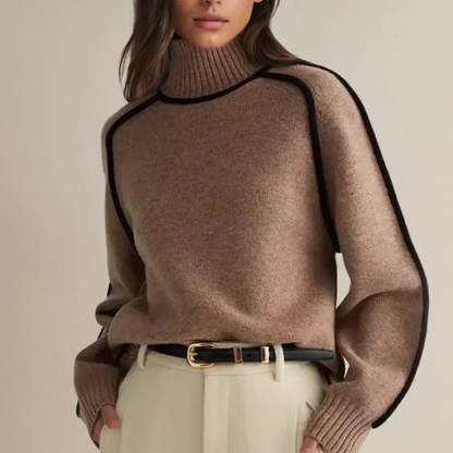 Donna | Women's Turtleneck Sweater – Relaxed Cozy Pullover