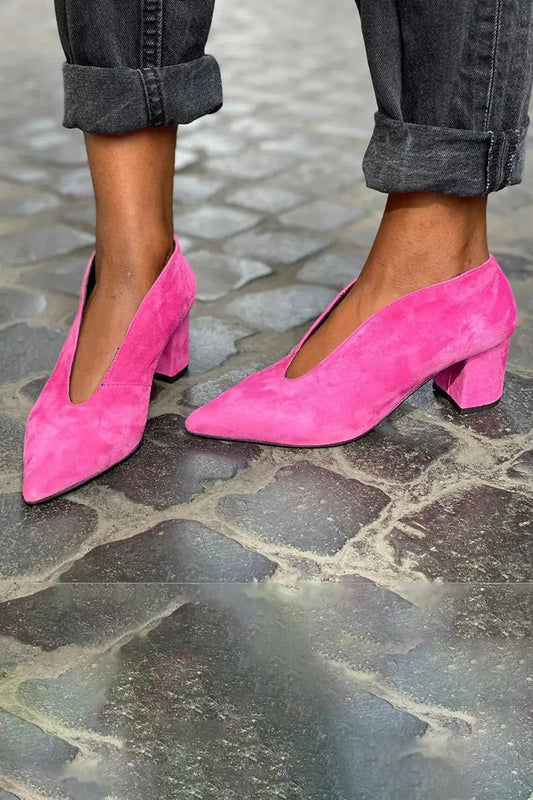 ELEGANT BLOCK HEEL PUMPS