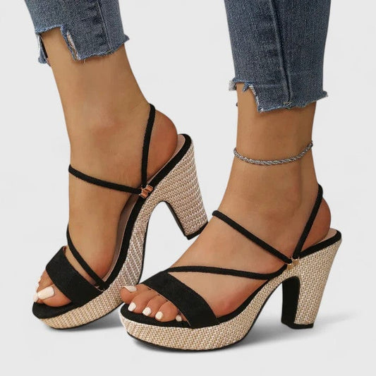Elara Raffia-Platform Sandal 0