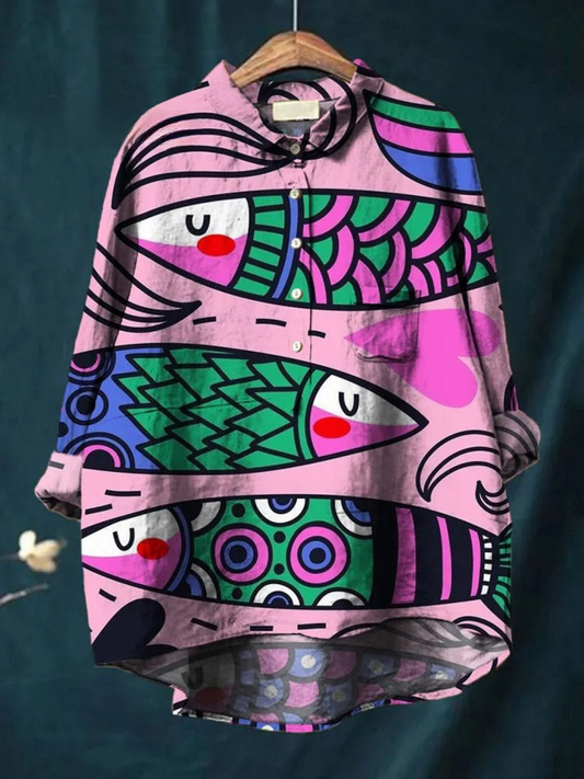 Elena - Whimsical Ocean Shirt