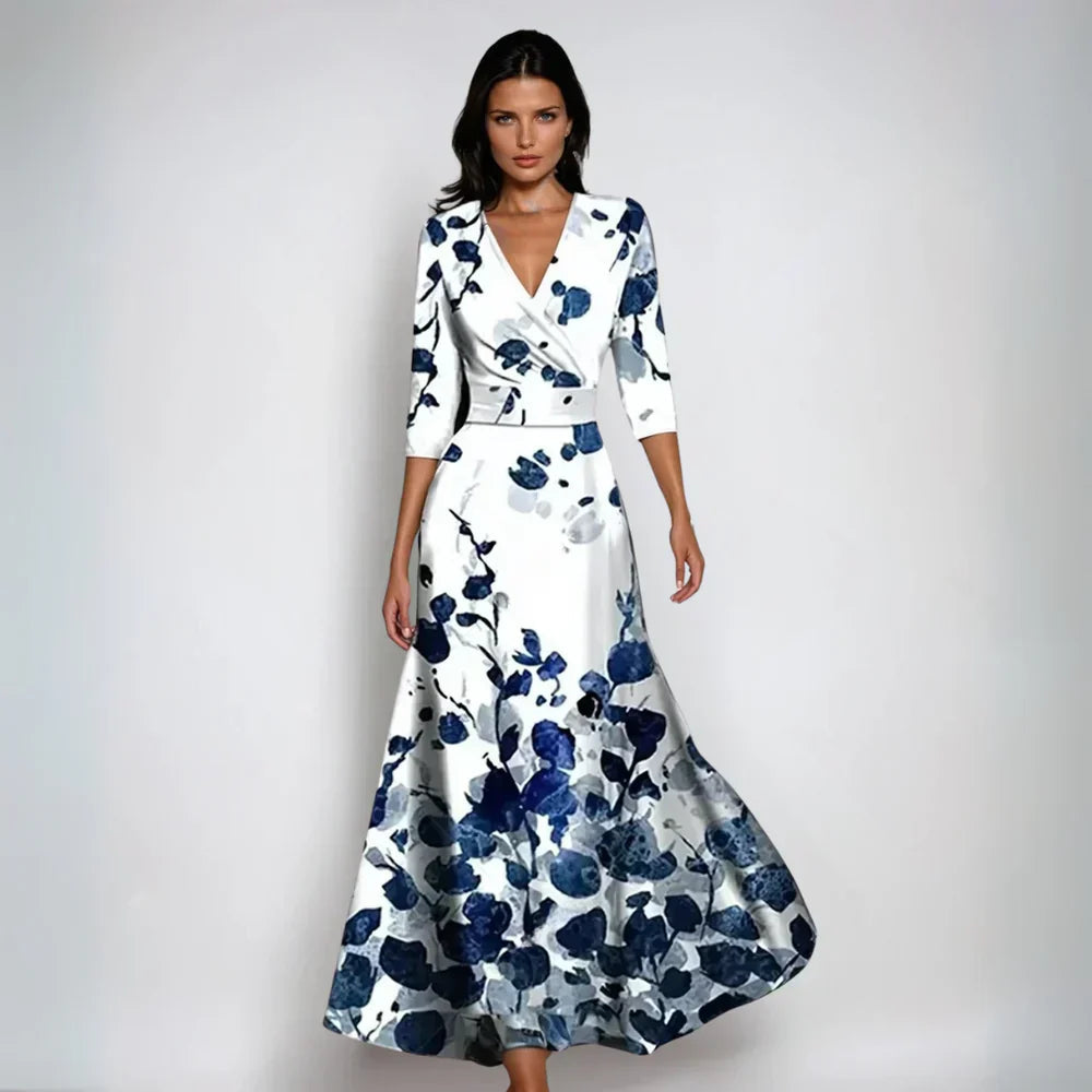 Eliana™ | Elegant Floral A-Line Dress 3