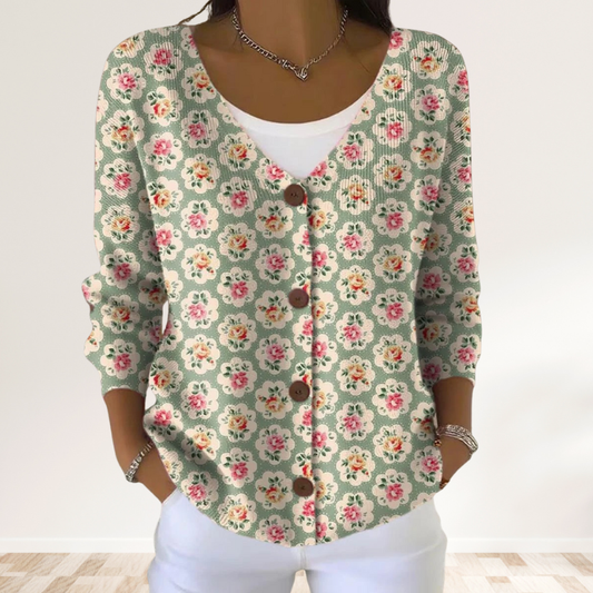 Eliavelle™ | Elegant V-Neck Women's Sweater