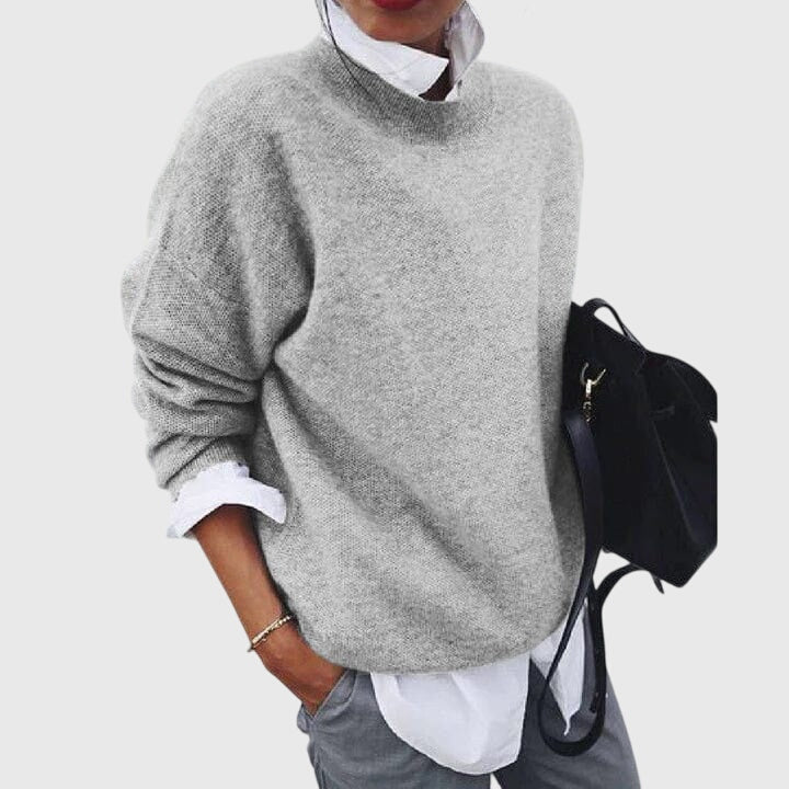 Sabine | Women's V-Neck Pullover Sweater, Relaxed Fit