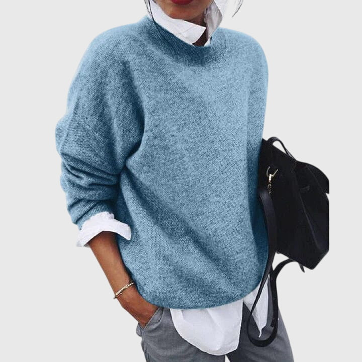 Sabine | Women's V-Neck Pullover Sweater, Relaxed Fit