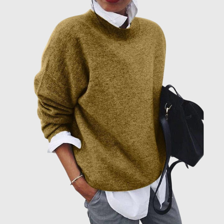 Sabine | Women's V-Neck Pullover Sweater, Relaxed Fit
