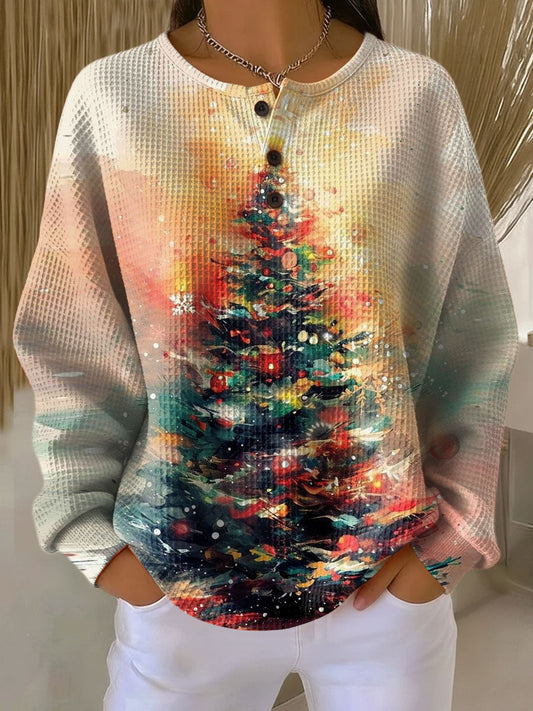 Ella | Sweater with Christmas Tree and Cozy Vibes 0