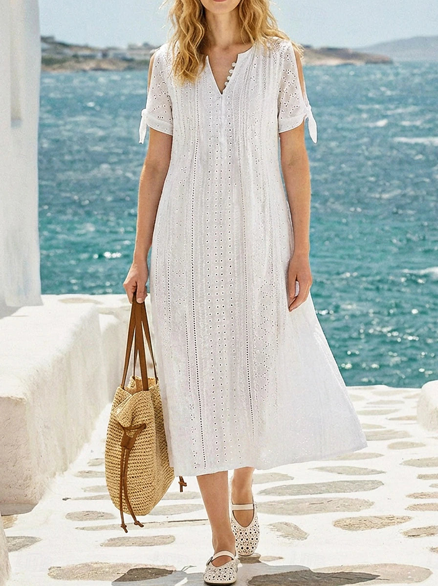 Elowyn | Elegant Midi Dress for Women, Perfect for Wedding Guests and Summer Events 0