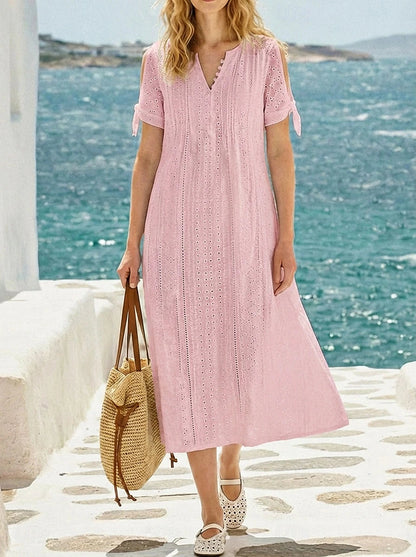 Elowyn | Elegant Midi Dress for Women, Perfect for Wedding Guests and Summer Events 4