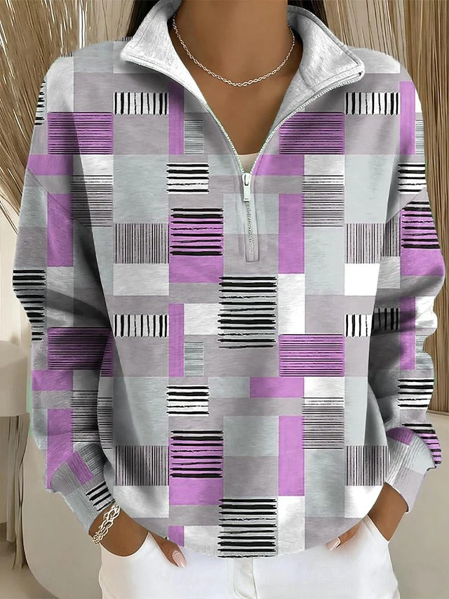 Elora | Women's Cozy Sweatshirt Crew Neck Pullover Casual