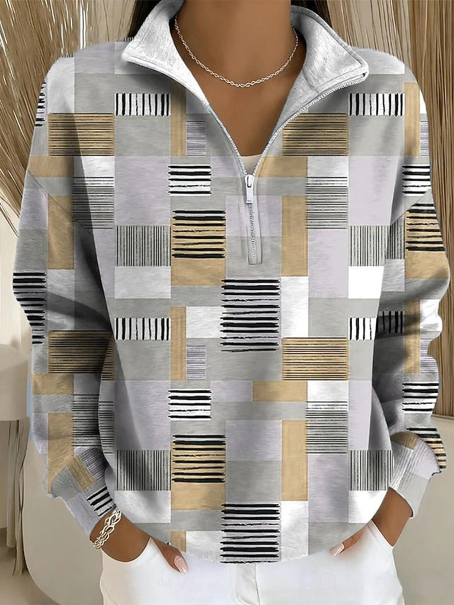 Elora | Women's Cozy Sweatshirt Crew Neck Pullover Casual
