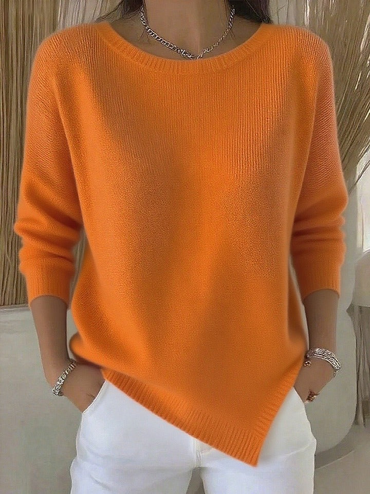 Khloe | Women's Crew Neck Pullover Sweater – Cozy Everyday Wear