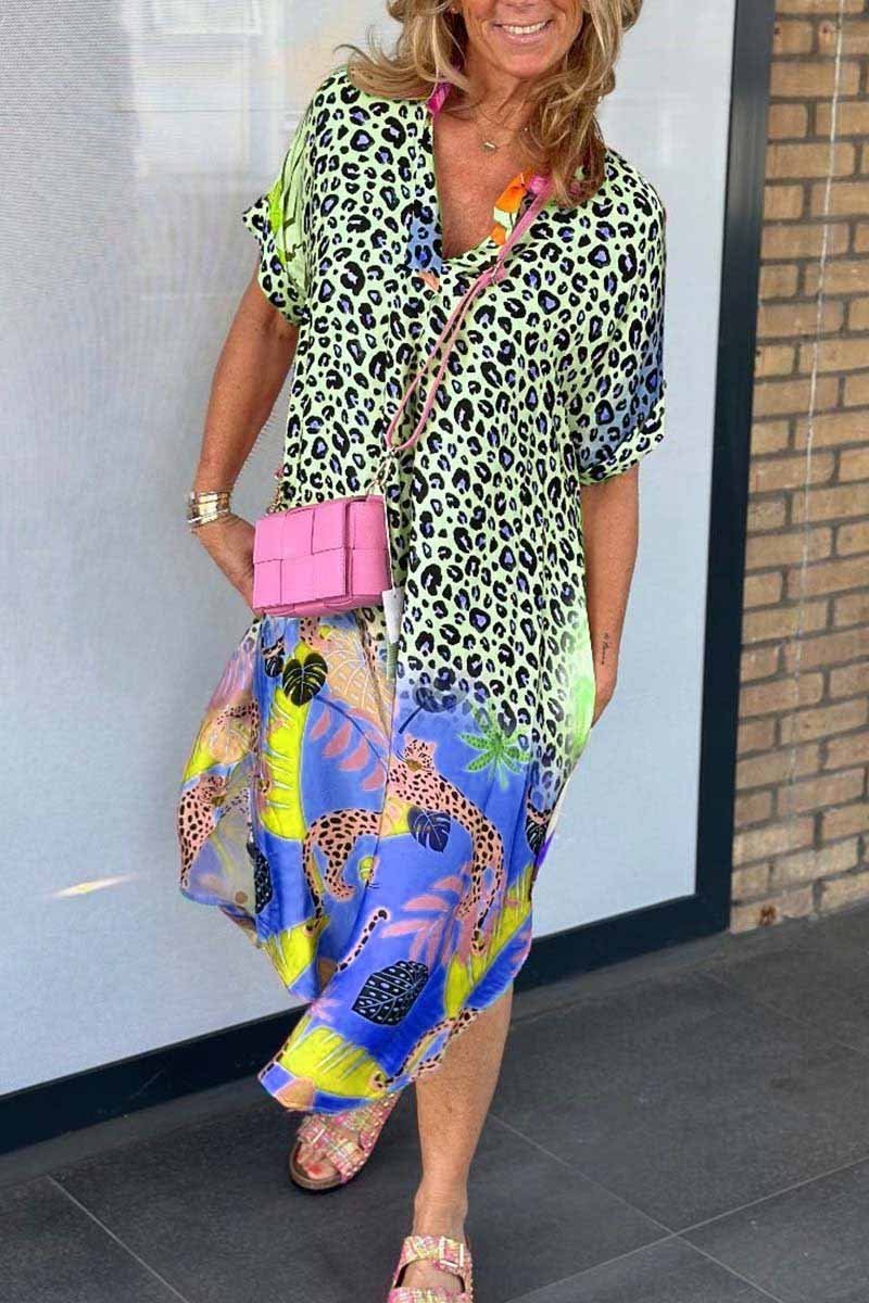 Eri™ | Relaxed Leopard Print Dress 4