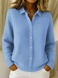 Fayla | Women's Long Cardigan Sweater – Button Front Layer
