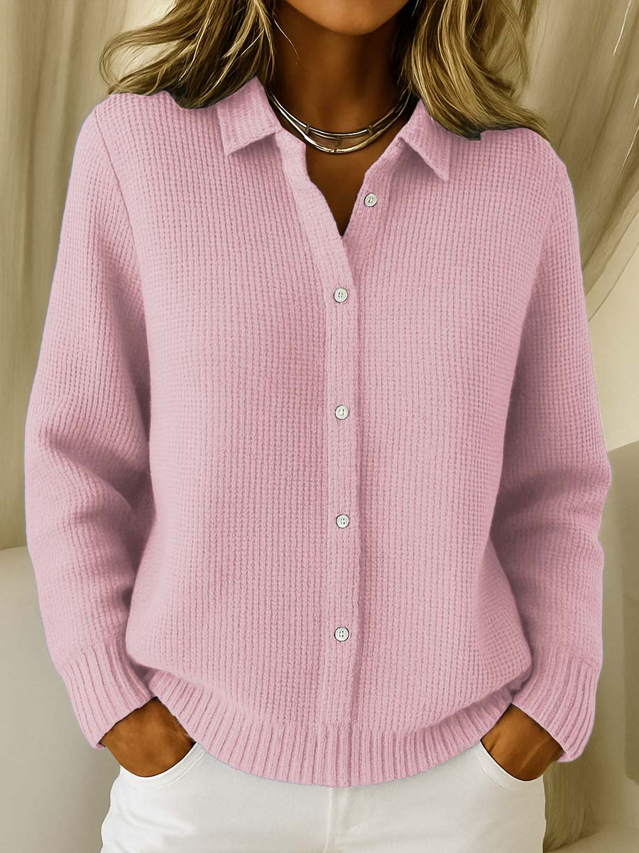 Fayla | Women's Long Cardigan Sweater – Button Front Layer