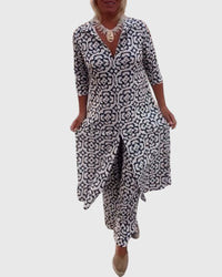 Gabriella | Women's Elegant Two-Piece Set - Vintage Chic
