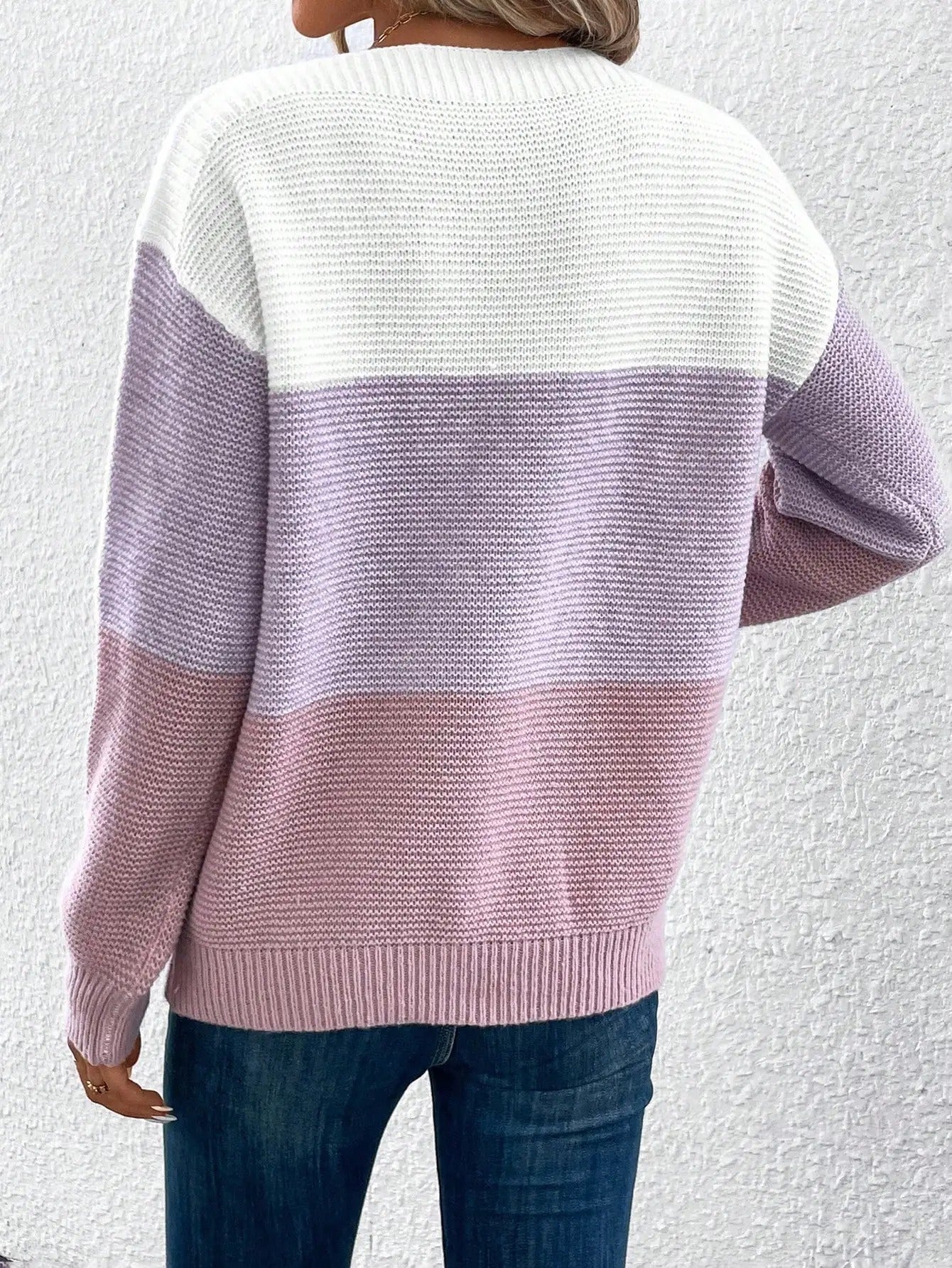 Doris | Women's Ombre Sweater Relaxed Fit Cozy Pullover