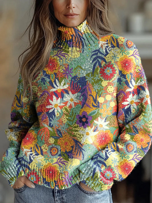 Halira - Autumn Glow Turtleneck Sweater