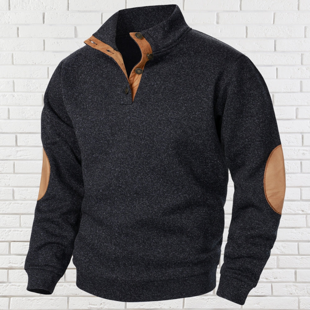 Harry™ | Comfortable Mens Sweater with Stand-Up Collar