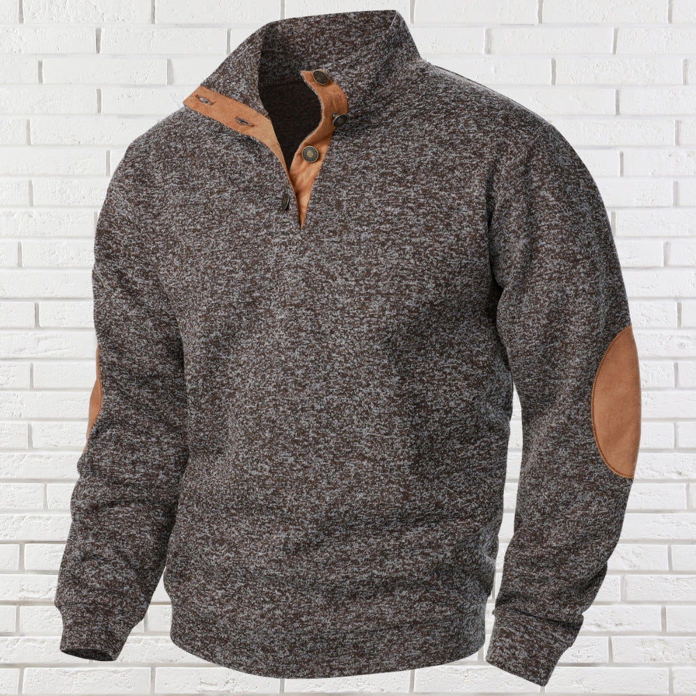 Harry™ | Comfortable Mens Sweater with Stand-Up Collar