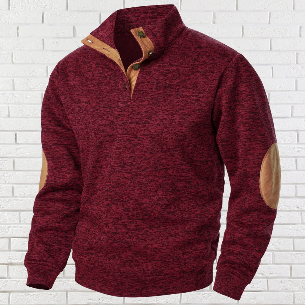 Harry™ | Comfortable Mens Sweater with Stand-Up Collar