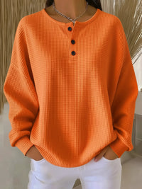 Heielen | Women's Crew Neck Pullover Sweater – Casual Outings