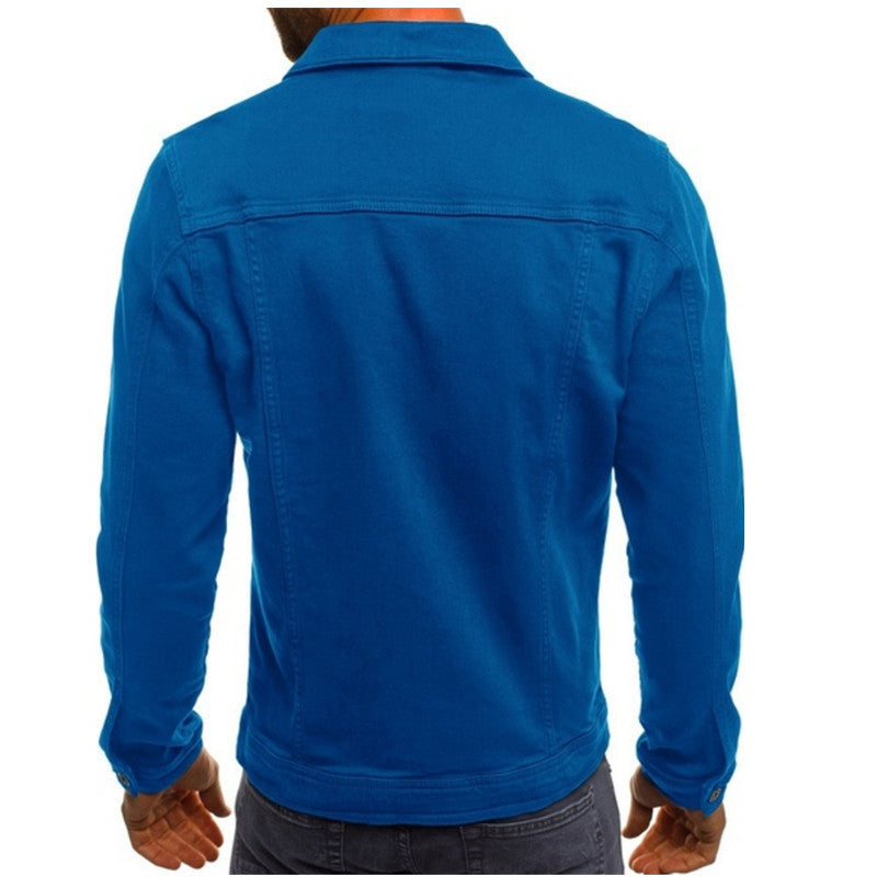 Bram | Collared Denim Jacket with Button-Front for Men
