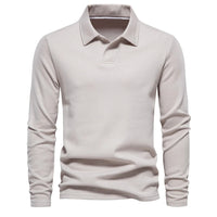 Bastian | Long Sleeve Collared Polo Shirt for Men
