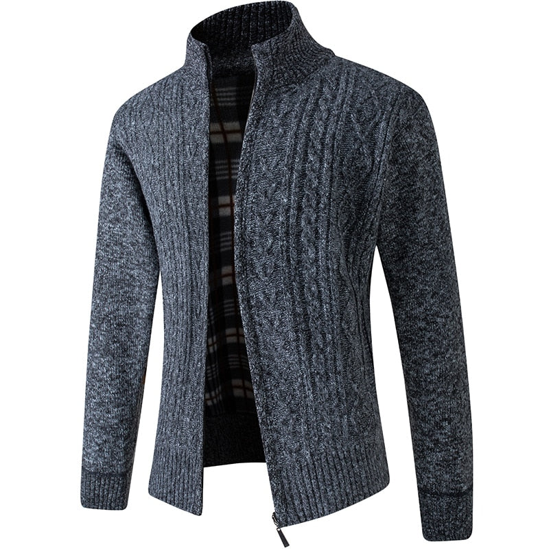 Liam | Quilted Zip-Front Cardigan Vest for Men