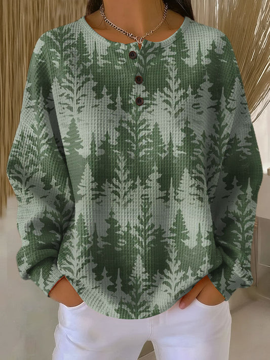 Inga | Christmas Sweater with Classic Tree Motif 0