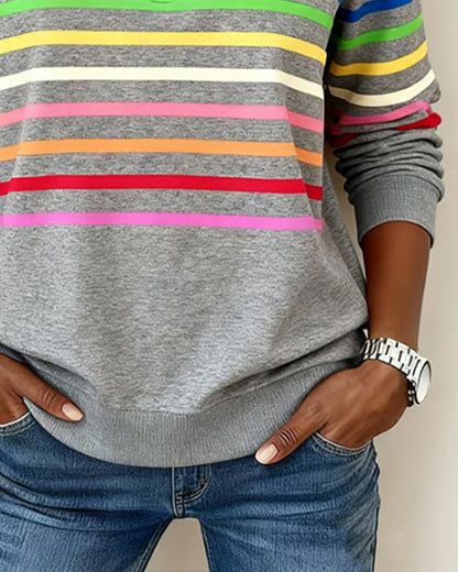 Isavelline | Women's Half-Zip Cheerful Cozy Sweatshirt