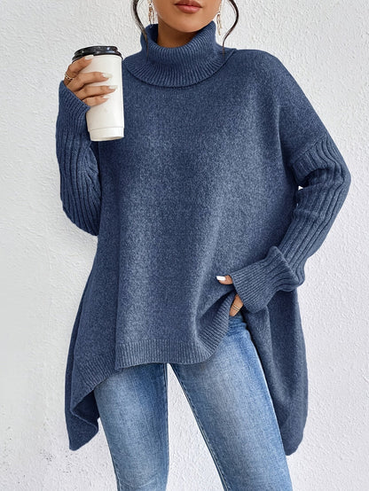 Isla | Women's Oversized Turtleneck Sweater, Cozy Fit