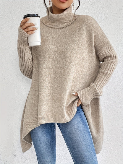 Isla | Women's Oversized Turtleneck Sweater, Cozy Fit