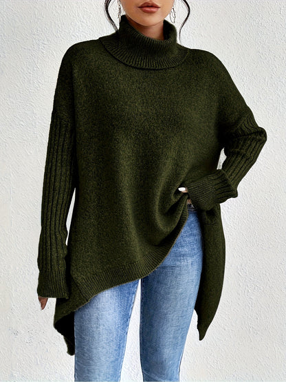 Isla | Women's Oversized Turtleneck Sweater, Cozy Fit