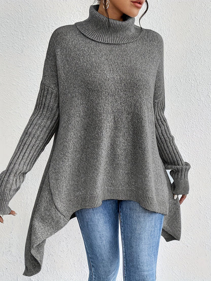 Isla | Women's Oversized Turtleneck Sweater, Cozy Fit