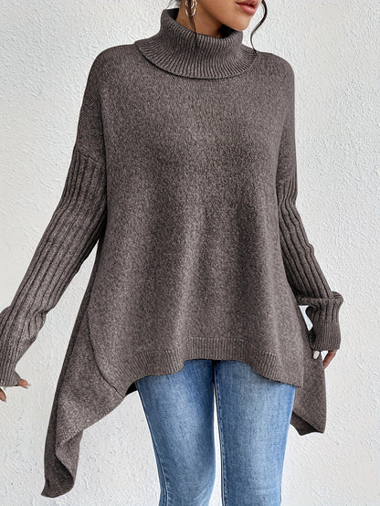 Isla | Women's Oversized Turtleneck Sweater, Cozy Fit