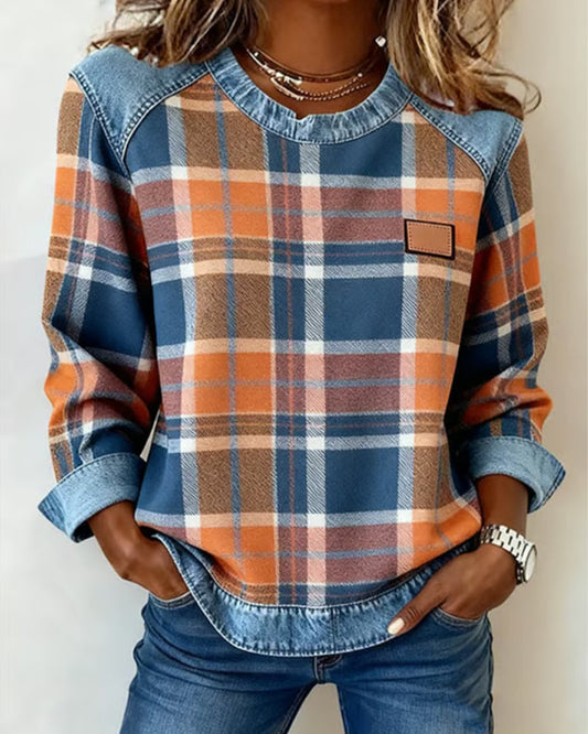 Ivy™ | Cozy Checkered Sweatshirt