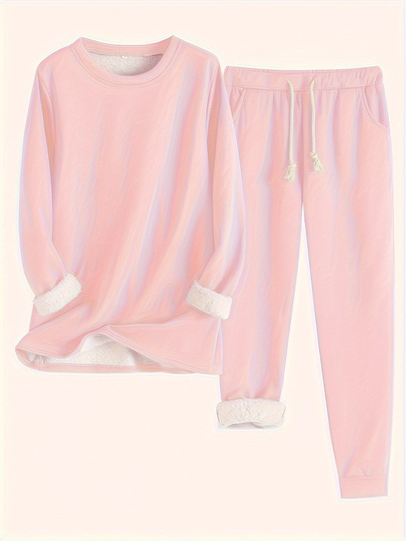 Karin | Women's Lounge Set with Pockets, Crew Neck Top